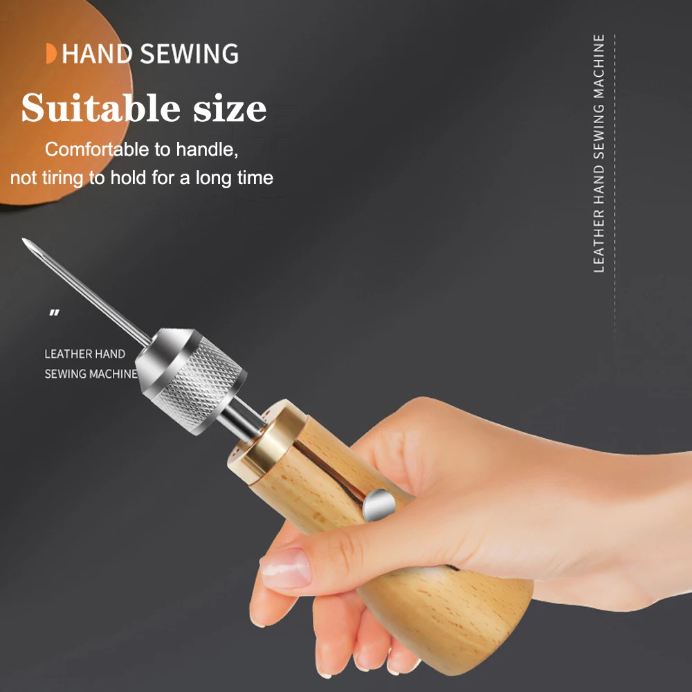 Stitching Belt Strips Waxed Thread Hand Sewing Tools Shoemaker Canvas Repair Leather Sewing Awl Kit DIY Leather Craft Edge leather sewing kit leather tool leather sewing awl set leathercraft tools leather tools leather sewing tool set