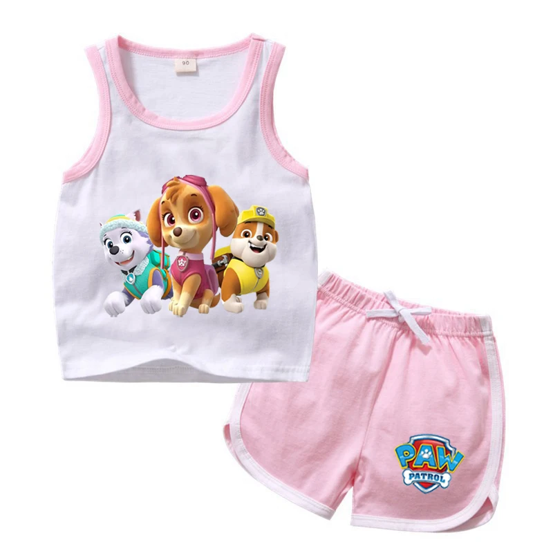thumbnail image 1 of Ropa con estampado de dibujos animados de la Patrulla Canina, traje para niños, moda infantil, pijamas para bebés y niñas, conjunto de ropa de dormir de 1 a 8 años, 1 of 5