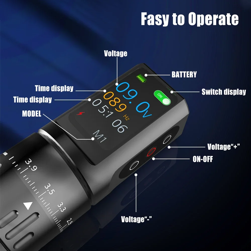 Tattoo Pen Tattoo Supplies YILONG Professional Wireless Tattoo Power Pen Tattoo Machine Adjustable Stroke 2.7mm-4.5mm For Body Art