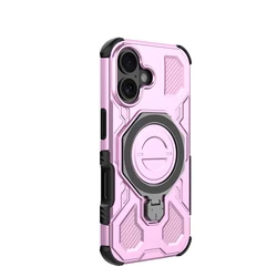 Enhanced Metal Stand Magnetic Back Phone Case Cover for HM Note 14 Pro Plus (HK0060)