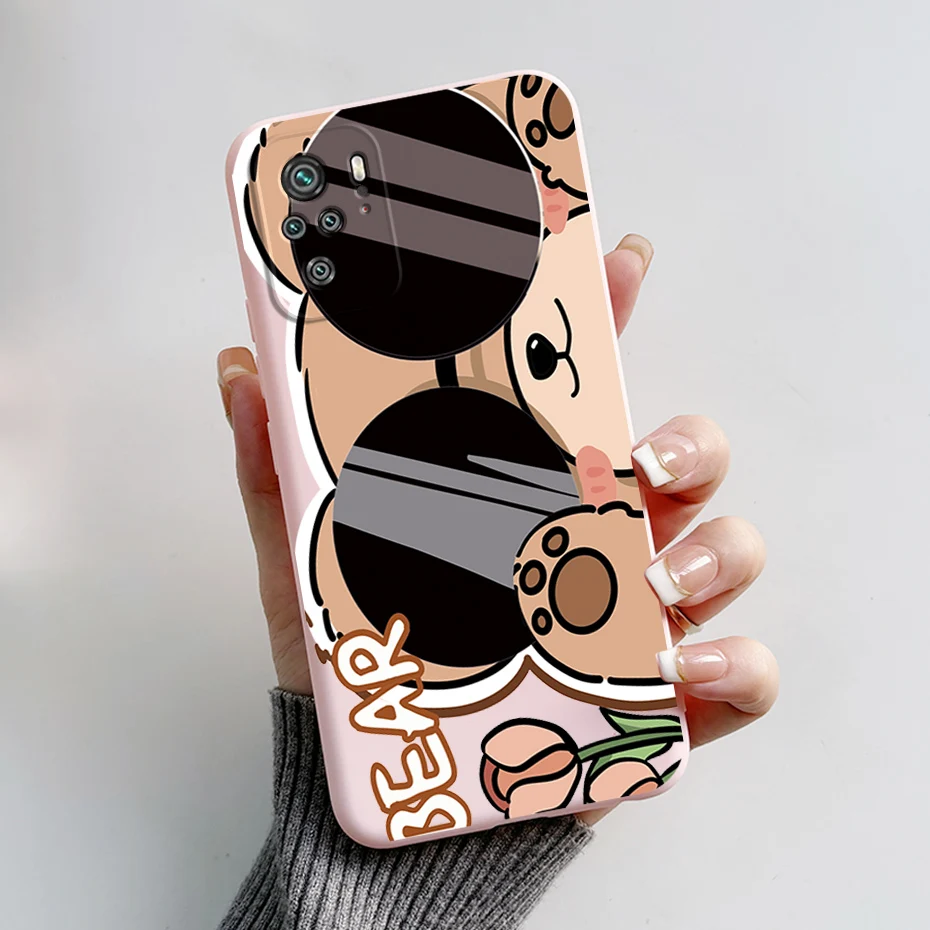 Adorable Panda & Dog Silicone Soft Cover for Xiaomi Redmi Note 10 Series
