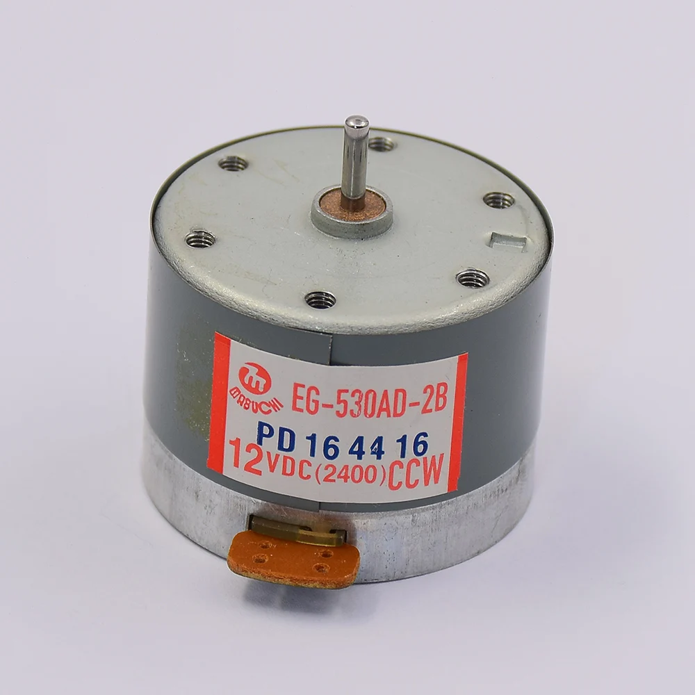 Mute Eg530ad2b Ccw Motor dc 12v 2400rpm Micro Mini 35 mm Redondo do Eixo para o Leitor de Gravador Áudio da Plataforma da Fita de Capstan
