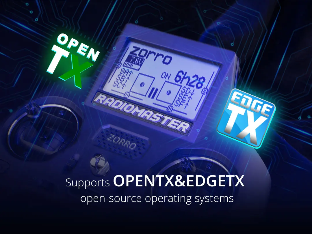 RadioMaster Zorro CC2500 Hall Handle Remote Control - JP4IN1 ELRS TX High Frequency RX SERIES QUADCOPTER FPV DRONES CONTROLLER 11 emge RADIOMASTER ZORRO TX 6h28e SC