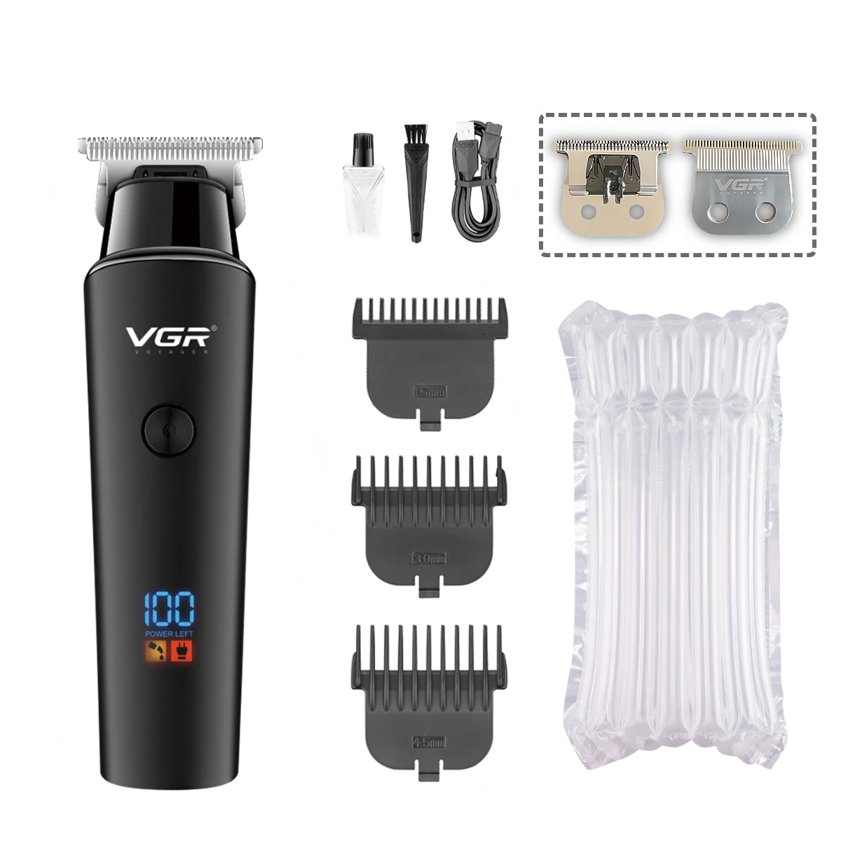 VGR مكينة حلاقة الشعر شعر T-Blade الانتهازي احتراف...