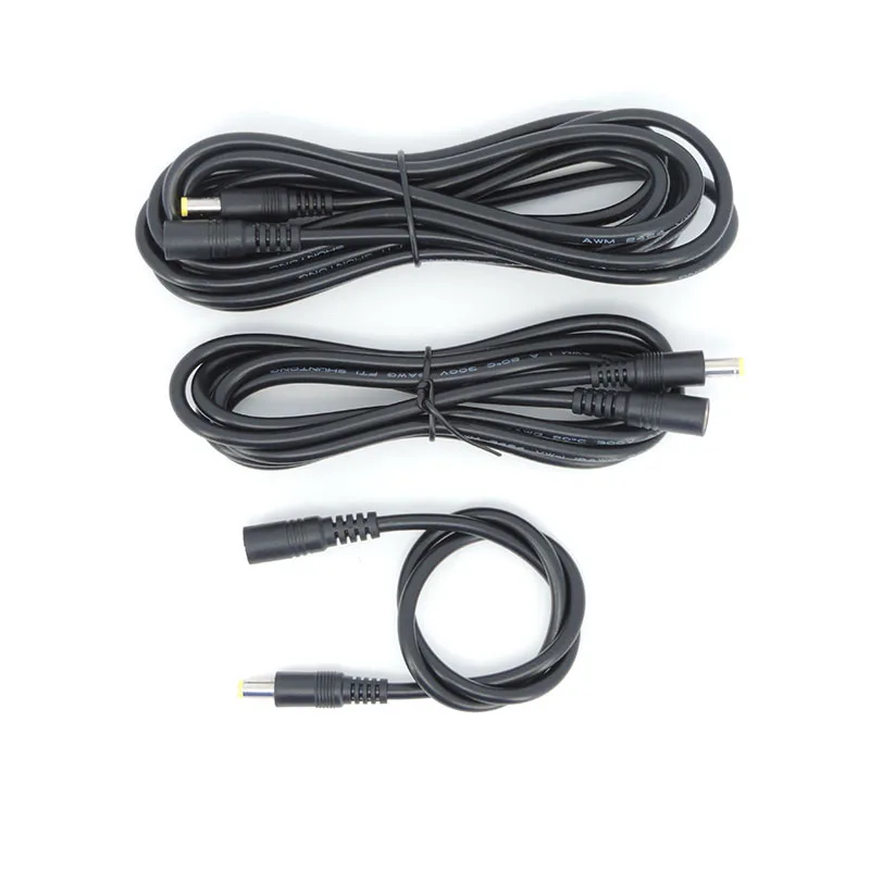 0.5/3/1.5M Dc Mannelijk Naar Mannelijk Vrouwelijk Voeding Connector Verlengkabel 18awg Draadadapter 19V 24V Voor Stripcamera 5.5X2.5Mm Q