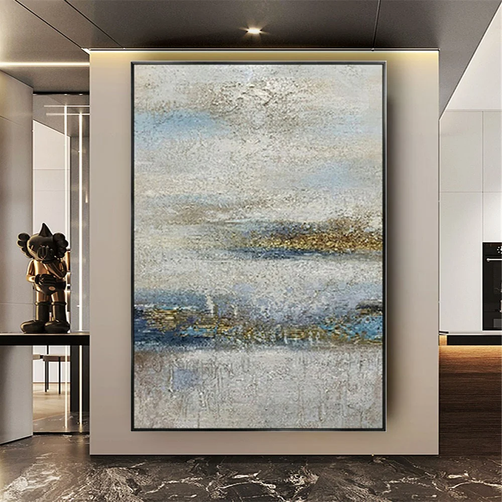 

TOP Christmas Decoration Gift Nordic Abstract Wall Art Picture On Canvas Posters Handmade Oil Painting Decor Living Room Bedroom