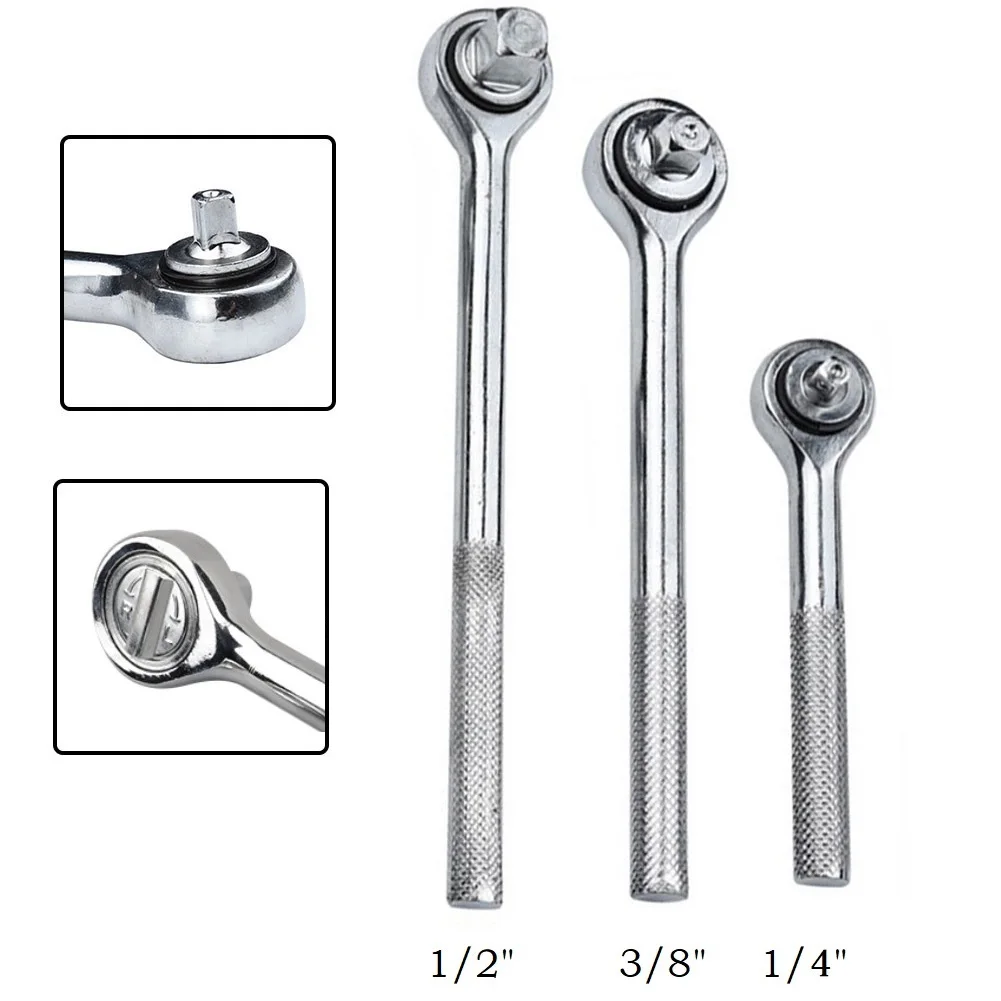 

1/4 3/8 1/2 High Torque Ratchet Wrench Socket Quick Release Square Head Spanner Herramientas De Mano Hand Tools Torque Wrench