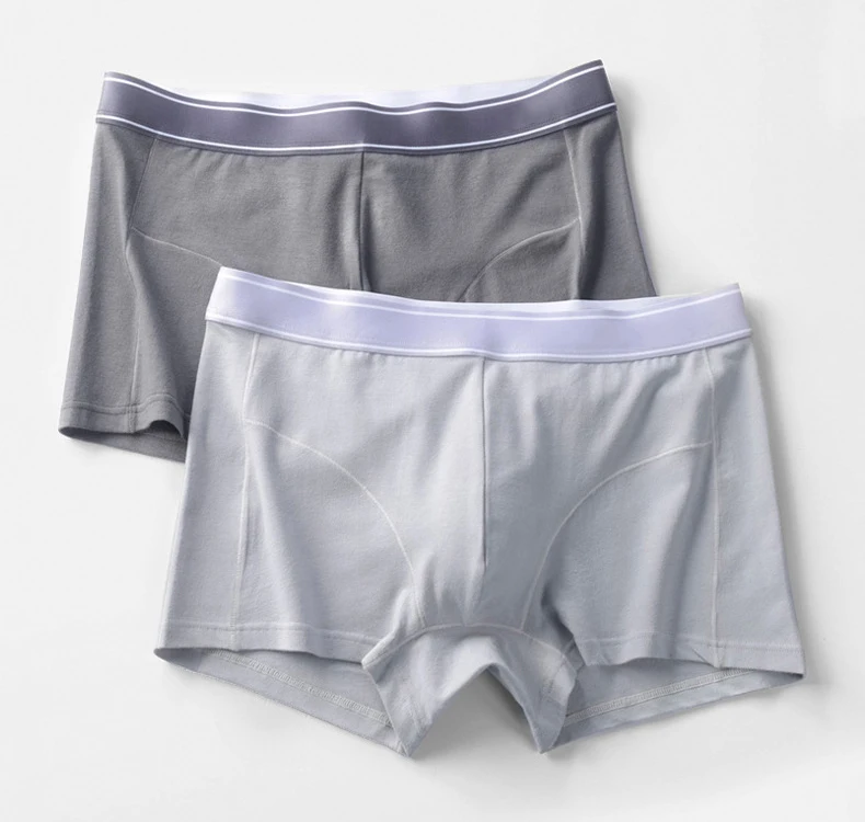 4 teile/los männer Höschen Männlichen Unterhose Mann Shorts Boxer Unterwäsche Baumwolle Atmungsaktiv Homme Sexy Weiche Solide Klassische Boxer Shorts – Detail 9