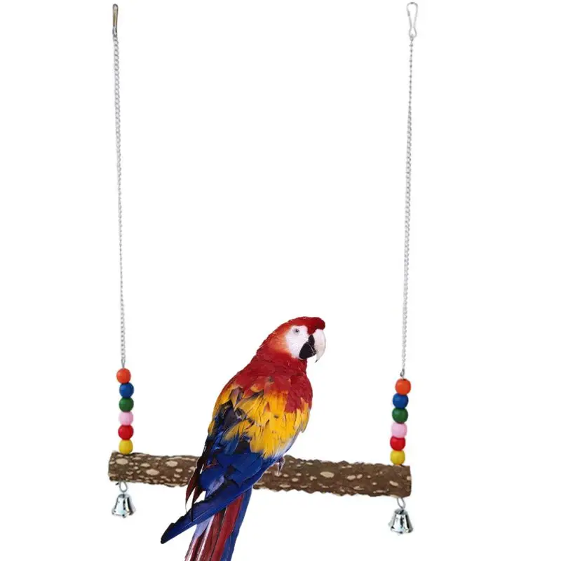 

Finch Canary Cage Perch Stand Swing Parrot Swing Hanging Toy