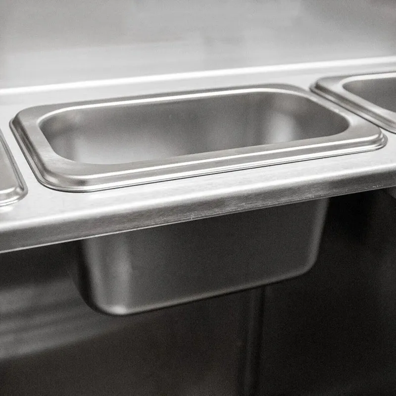 Combination Cocktail Bar Station With Blender Sink and Food GN Pan Insulated Ice Well