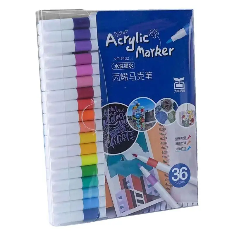 

Acrylic Marker Pens Waterproof DIY Paint Markers Set For Children Coloring Marker Pens Set For Ceramic Mug Fabric Festival Gifts
