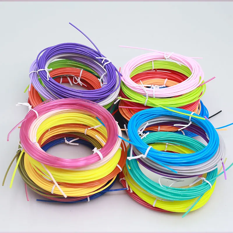 PLA 필라멘트 1.75mm 10/15/20/32 색상 3D 프린팅 펜용 3d 펜 브러시 라인 3m/5m 색상당 다양한 재료 세트 조합