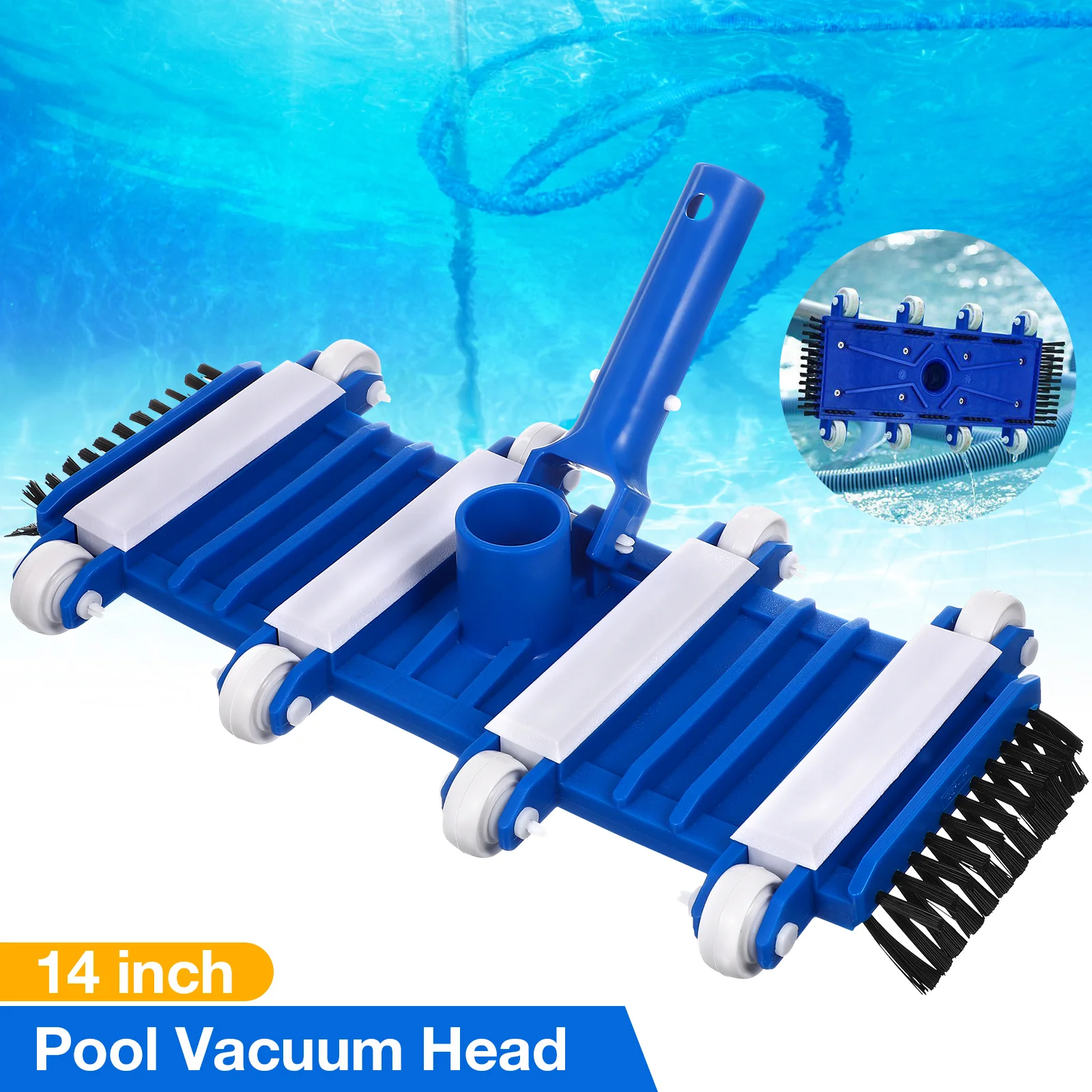 

Щетка для бассейна, портативная вакуумная головка для бассейна, с всасывающей головкой, оборудование для спа-бассейна, с уборкой и кражей