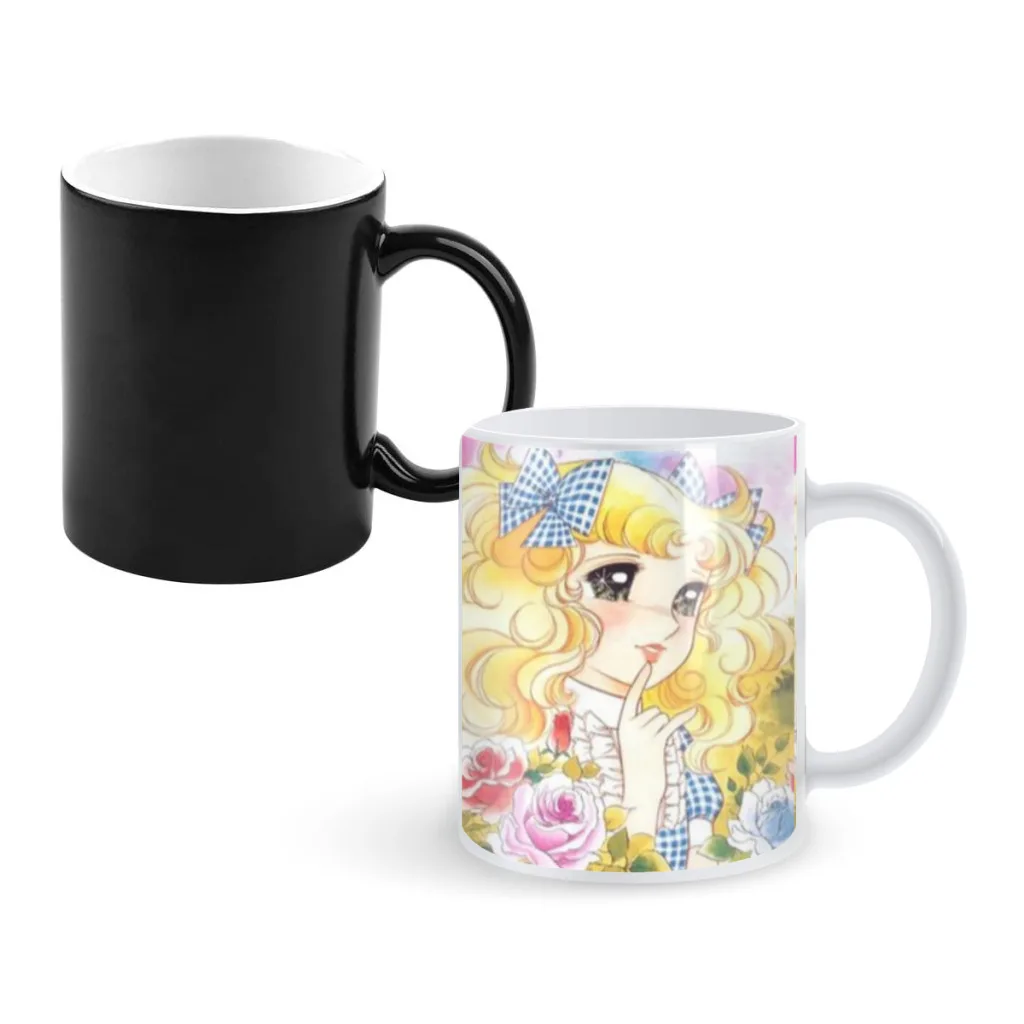 

Anime Candy Candy Creative Change Ceramic Mug Heat Revealing Coffee Cup Breakfast Cup Mug Friends Gift