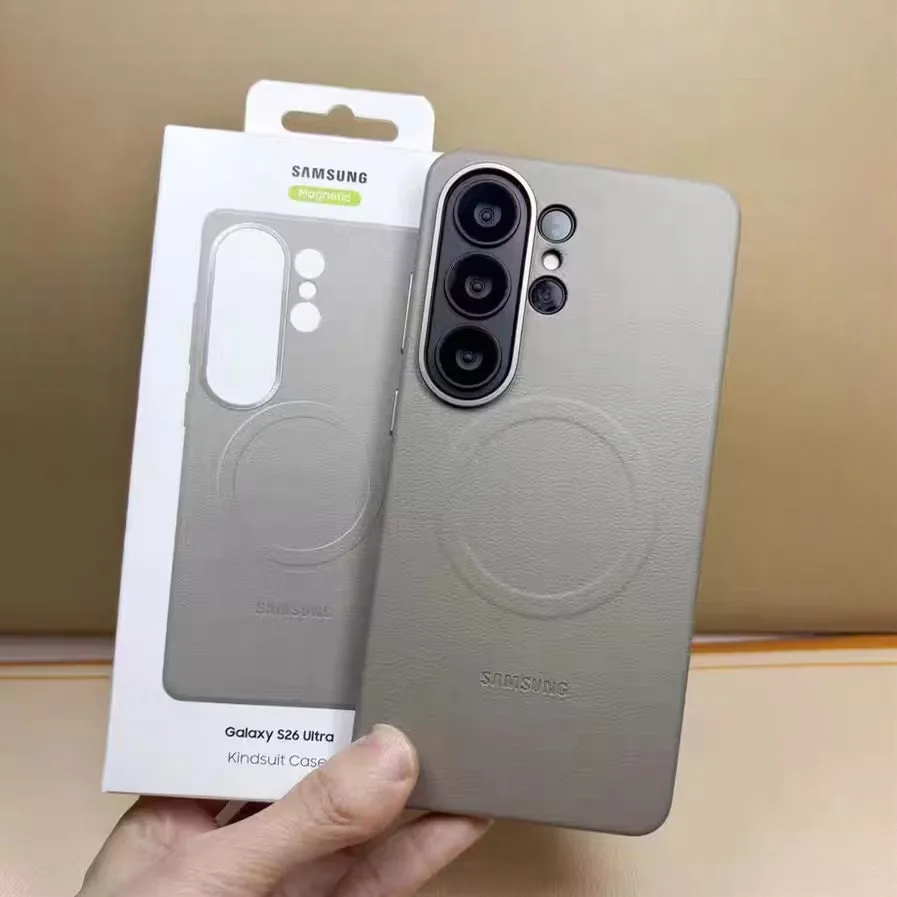 Leather Magnetic Case with Magsafe and Wireless Charging Compatibility