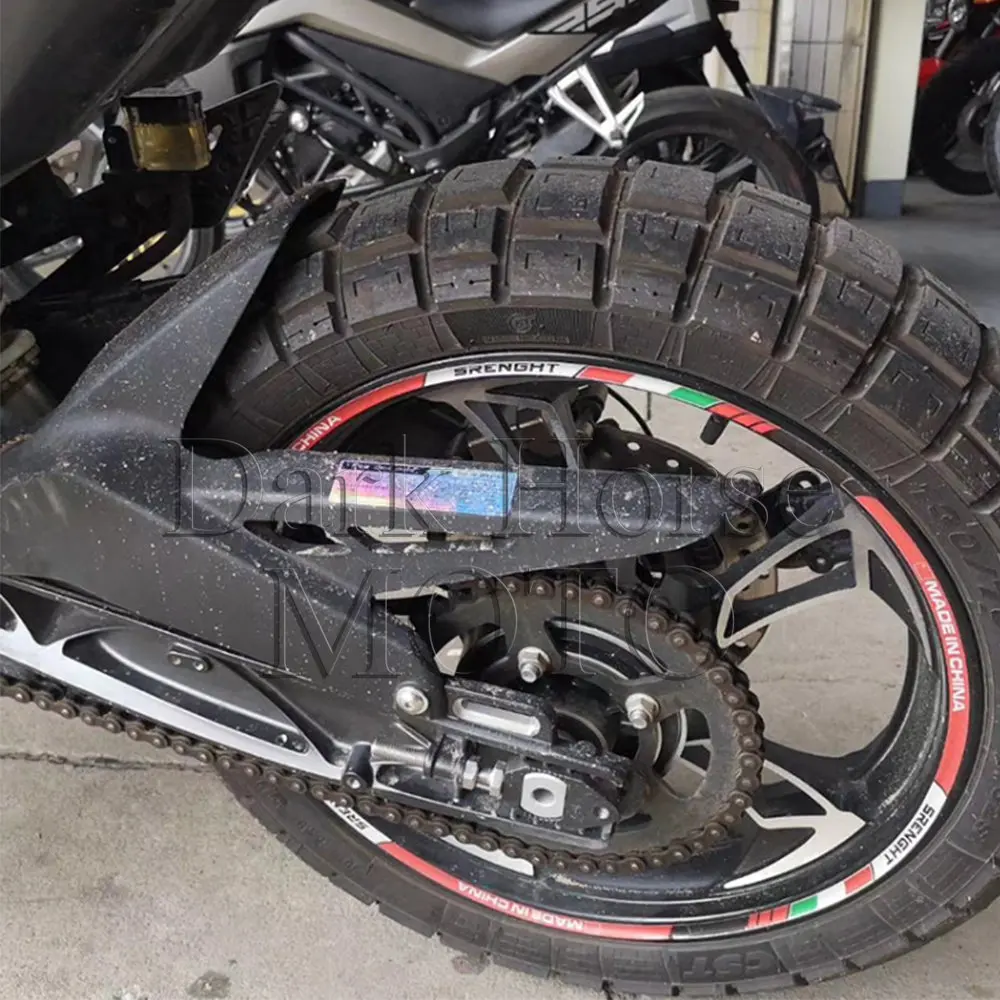 

Motorcycle Tire Sticker Wheel Pedal Decoration Suitable Reflective Waterproof Modified Steel Ring FOR ZONTES ZT 125-U2 U2-125