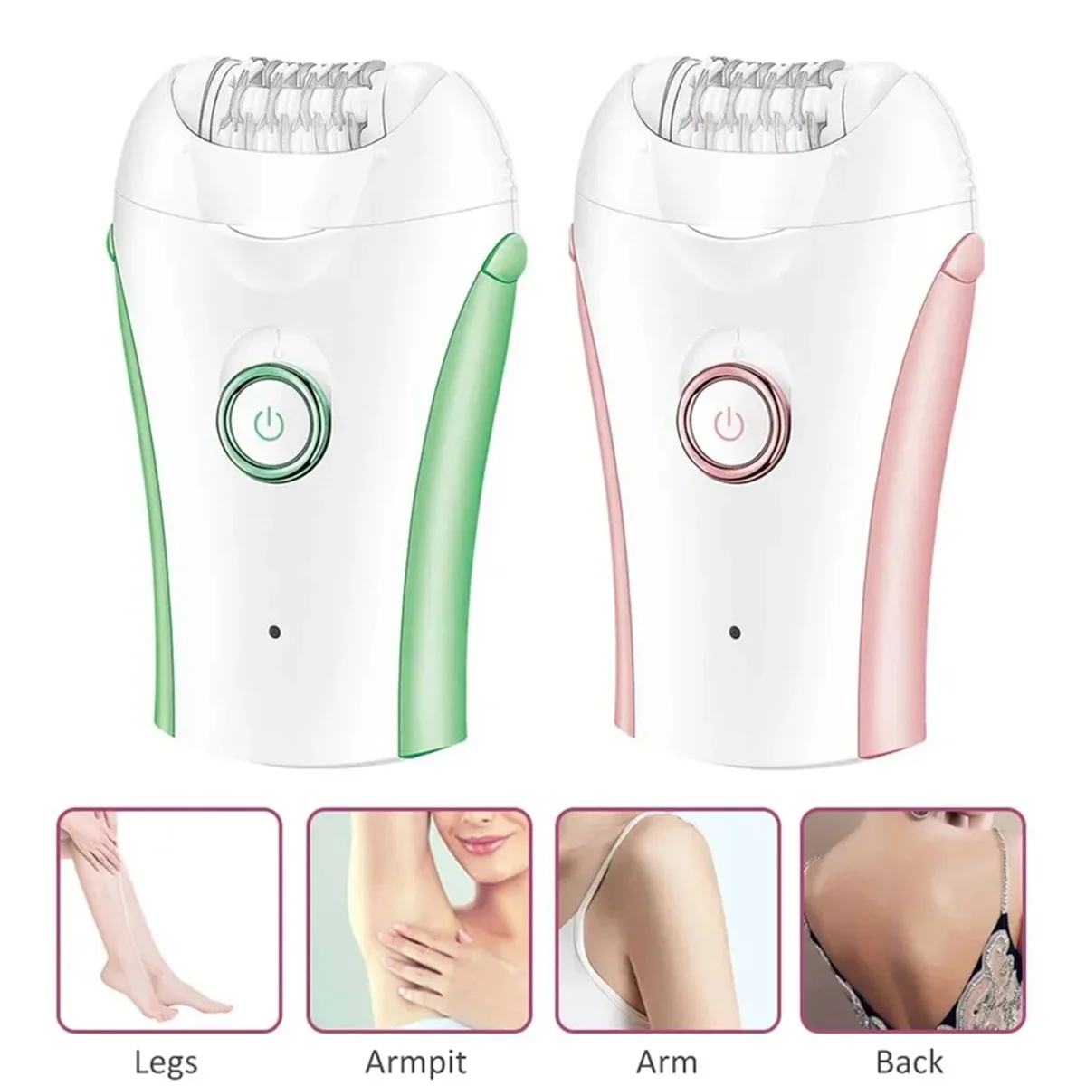 VGR Portable Electric Body Shaver Rechargeable Hair Removal Appliances Lady Epilator for Women Full Body,Light Pink 6