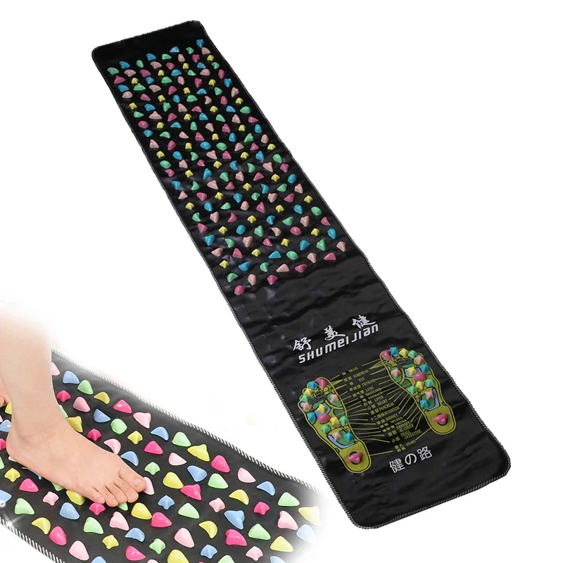 

Foot Acupressure Massager Mat Foot Relaxation Mat Feet Therapy Cushion Stone Reflexology Walk Stress Pain Tension Relief Pad