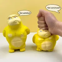 Creative Yellow Squeezing Toys Cartoon Orangutan PVC Gorilla Rebound Toys Decompress Stress Birthday Gift Stress Relief Toys 1