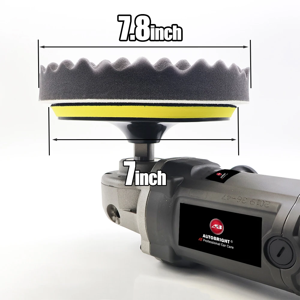 AUTOBRIGHT 7" inch Pad car polisher use Foam Pad Mirror Polishing Sponge Heavy Cutting Compound Wax Disc Car Care Tools