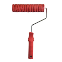 7-in Embossed Paint Roller Practical Grain Pattern Rubber Roller Wall Painting Decoration Tools for DIY Texture Painting