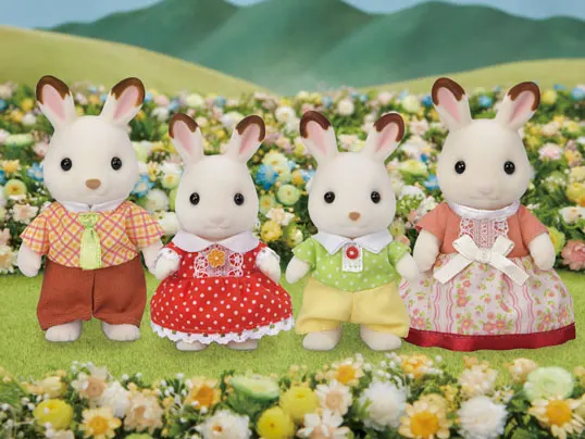 Sylvanian Families New Chocolate Rabbit Family - 2023 – Dollhouse