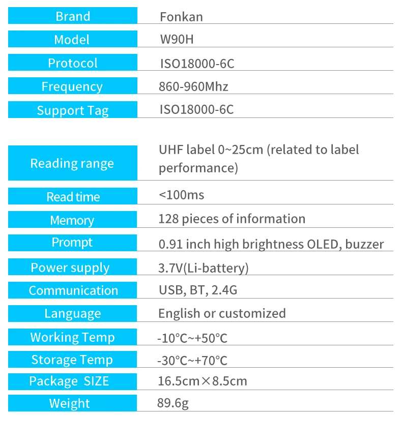 UHF RFID ручной считыватель курсора выходной режим имитации клавиатуры ...