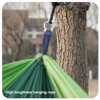 New Camping Hammock Single Person Portable Outdoor With Nylon Color Matching Hammock High Strength Parachute Fabric Hanging Bed 4