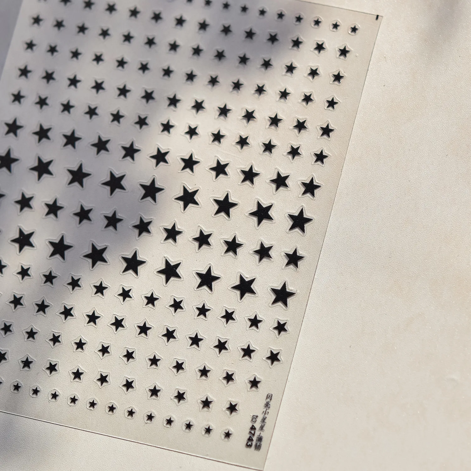 다채로운 그리드 리플 도트 다섯개 별 Bowknot 체리 스파클링 스타 5D 네일 아트 스티커 접착 장식 매니큐어 데칼