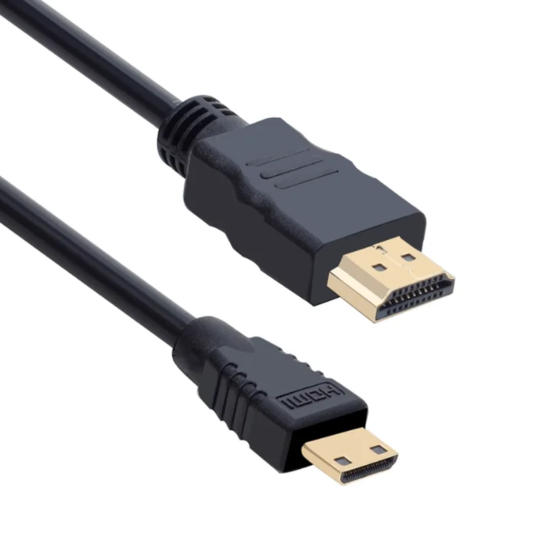 Mini HDMI-compatible to HDMI Cable 1080p 3D Gold Plated Plug For Monitor Tablet Camera DV graphics card HDTV Display Projection