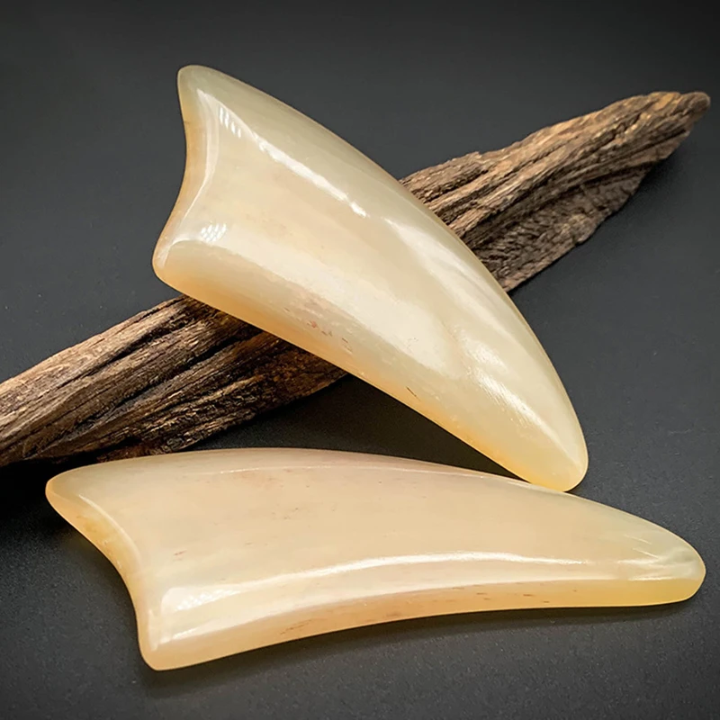 

Natural Horn Scraping Board Facial Massage Beauty Skin Care Gua Sha Tools Eye Jawline Lifting Body Physical Therapy Massager