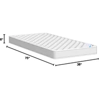 Home Life 6 inch Twin Bed Mattress - Hybrid Euro Top Comfort Sleep - Eco-Friendly, Breathable Innerspring Twin Size Mattress 2