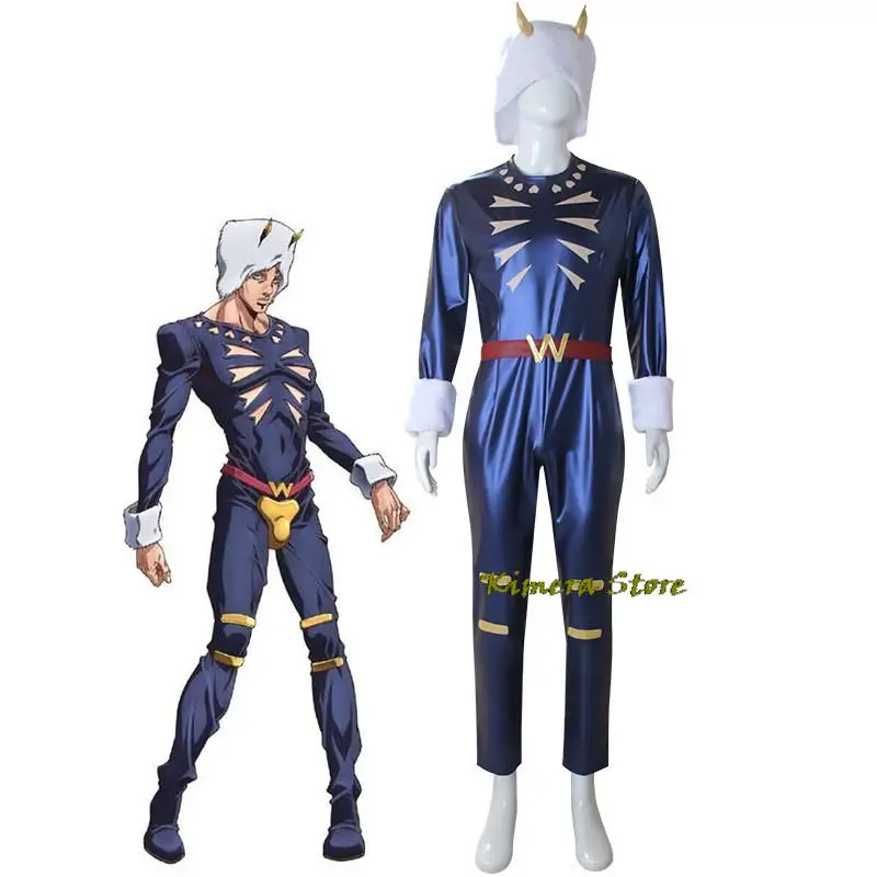 

Anime JoJo's zarre Adventure Stone Ocean Weather Report Domenico Pucci Cosplay Costume Outfits Halloween Carnival Suit