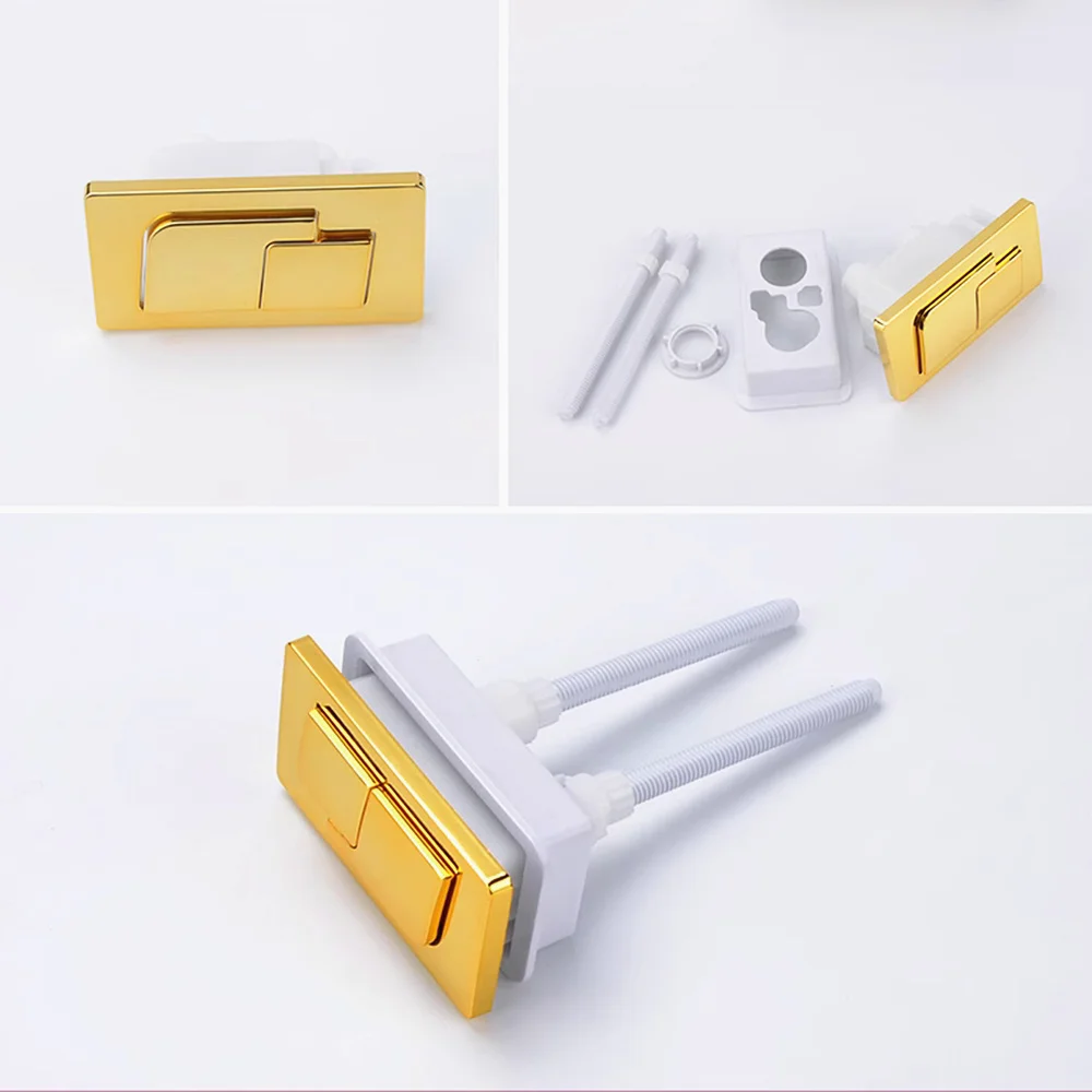 8.3X4.4cm Rectangular Toilet double push button,Toilet seats water tank ceramics cover Flush switch push button,J17344