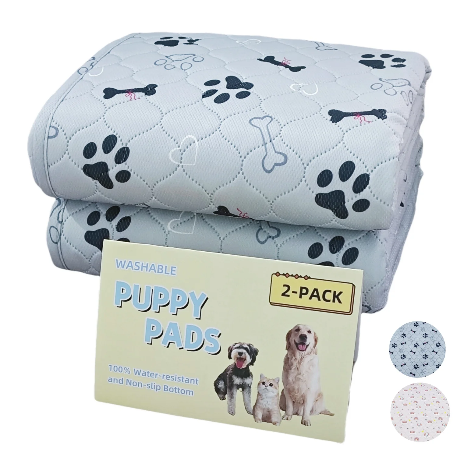 Large Pet Dog Pee Pads 2pcs Rosa Rink Washable Sleep Play Pad Reusable Dogs Puppy Pads Pet Training Pads Dogs Absorbent dog pee pad,dog training pad