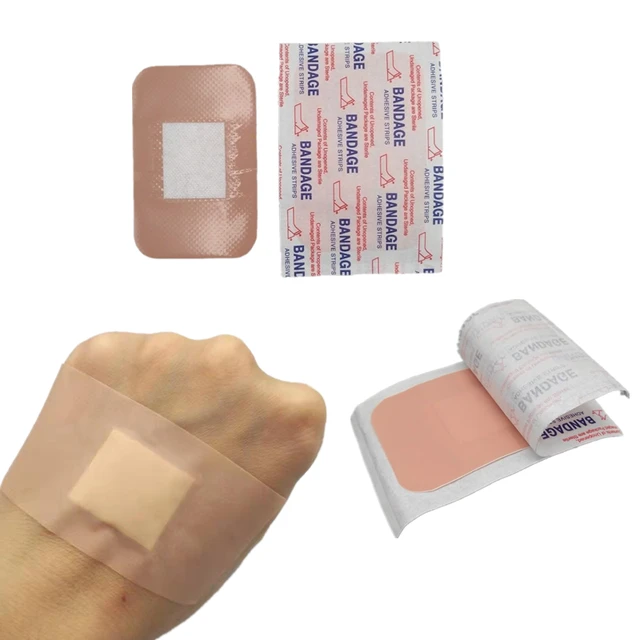 20pcs/set Large PE Band Aid Square Shaped Elestic Wound Plasters 7.5*5cm First  Aid Skin Patch Medical Adhesive Bandages Tape - AliExpress