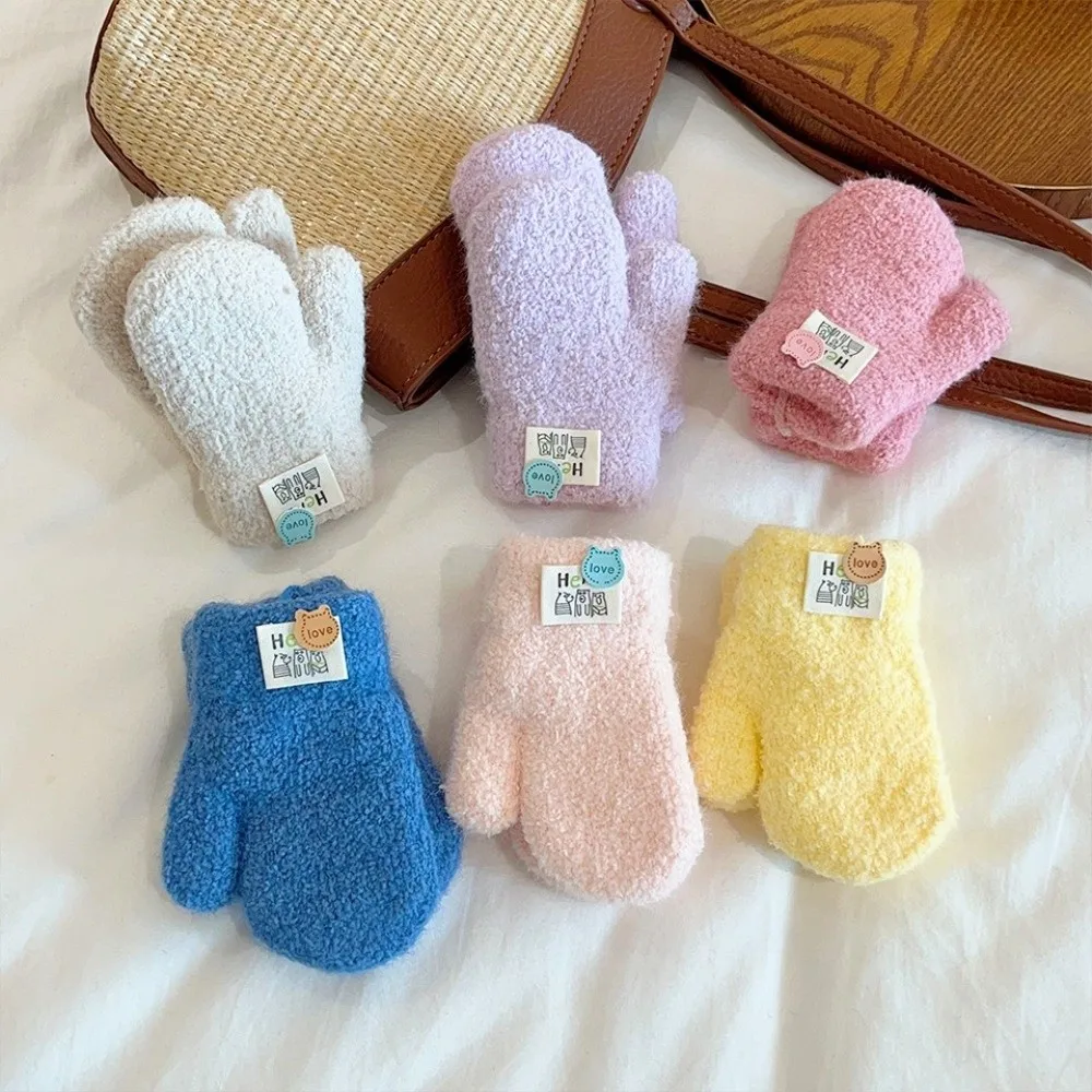Cotton Baby Gloves Warm Snow Gloves for 0-3 Years