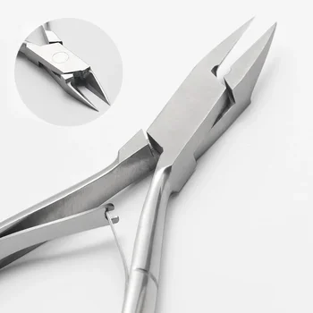 1 pz unghia del piede incarnita pinza per cuticole clipper taglierina per bordi forbice pinze per unghie strumento pedicure rimozione della pelle morta strumenti per manicure 1