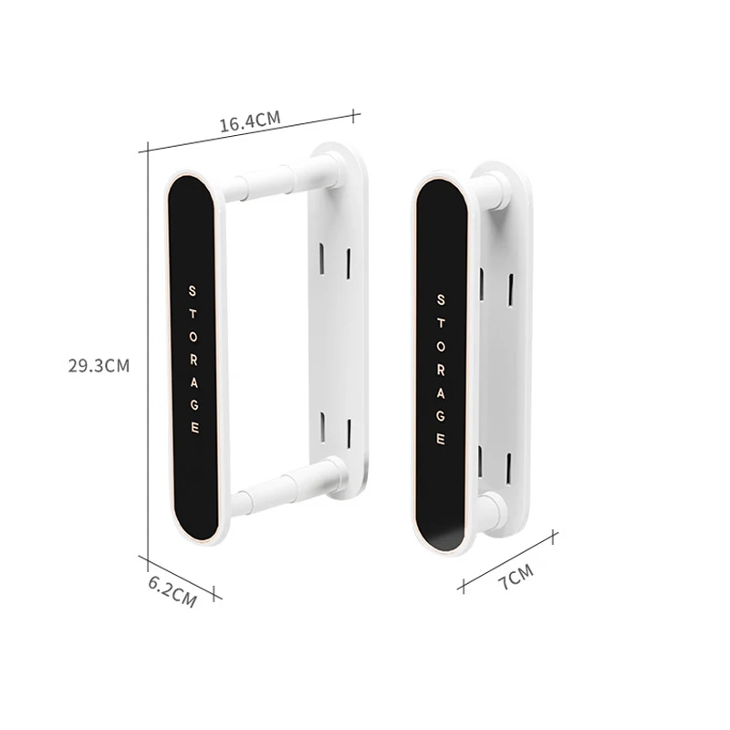Retractable Hanger Storage Shelf Punch-free Balcony Wall Hanging Clothes-stay Organizer Multifunctional Clothes Hanger Collector