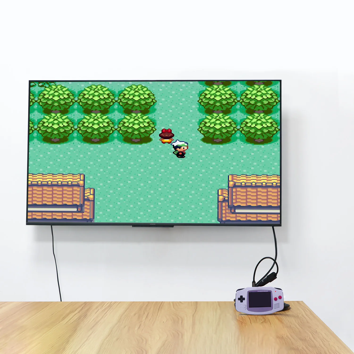 720P GBA HDMI-Compatible Backlight Retro Pixel GANi LCD Screen Kit TFT Backlight Brightness GBA LCD With Housing Shell