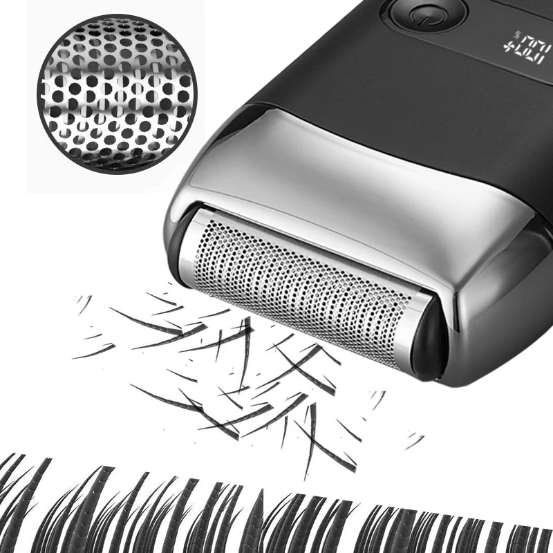 Electric Metal Shaver LED Display Adjustable Speed USB Electric Shaver Hair Shavers