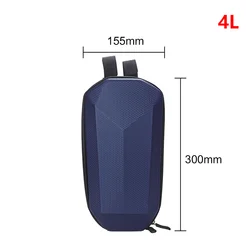 Electric Scooter Front Bag, 2-5L Capacity, EVA Hard Shell Handlebar Hanging Storage Bag (Blue 4L)