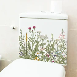 Green Leaf Design Self-Adhesive Bathroom Wall Decals (MS8432-NH)