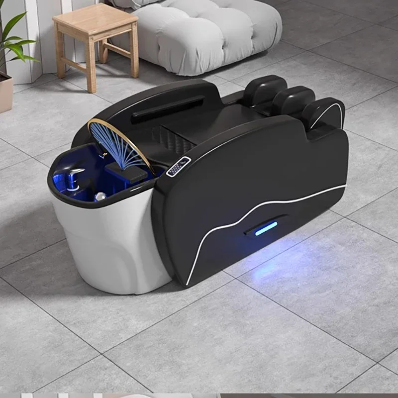 Electric Hair Washing Massage Bed Barber Beauty Salon Simple Shampoo Bed Shaving Cosmetic Kappers Stoel Spa Furniture CY50XT