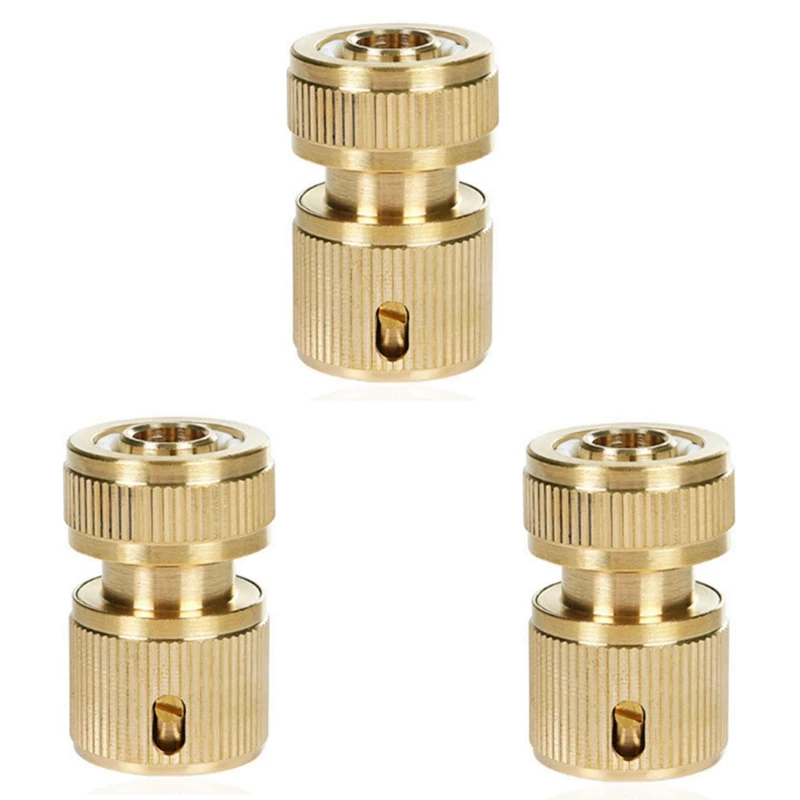 

JFBL Hot 3PCS All-Copper 4-Point Water Connection 1/2 Connection Faucet Quick Connection Gardening Water Pipe Connection