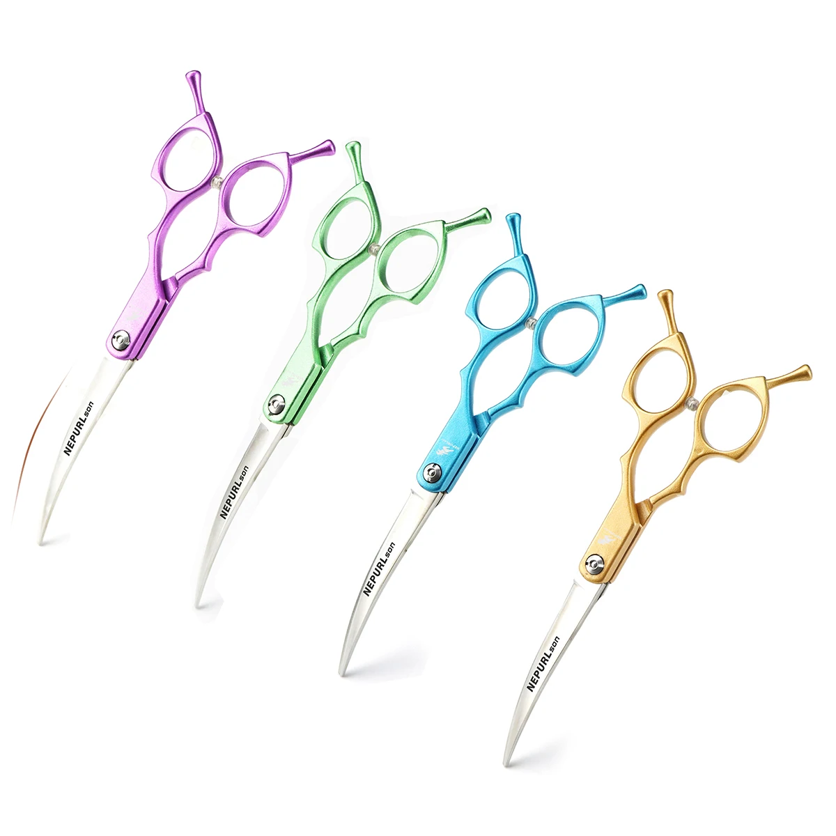 Professional Dog Grooming Scissors Japan Stainless 6.5" Pet Scissors Dog Curved For Groomer Bend Down Shears dog grooming scissors