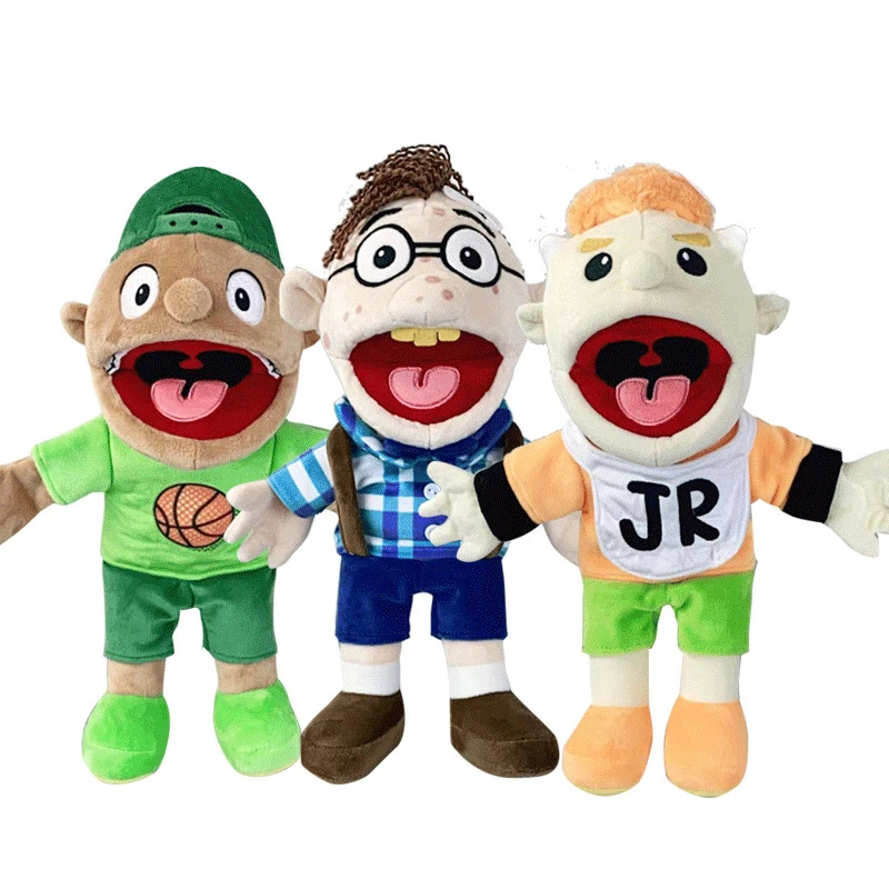 Chef Jeffy Junior Cartoon Hand Puppet Plush Toy Soft Stuffed