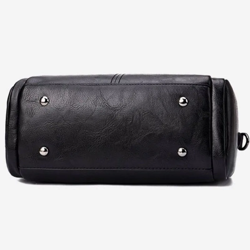 OULYLAN PU Large Capacity One Shoulder Bag Ladies Boston Bags Phone Wallet Bag Fashion Vintage Women's Handbag Soft