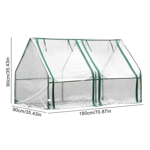 Hordozható Növekvő Alagút Burkolat Esőálló Polytunnel Zöld Házak Külső Szigetelő Helyiséghez Üvegházhatású Kiegészítők - Image 6