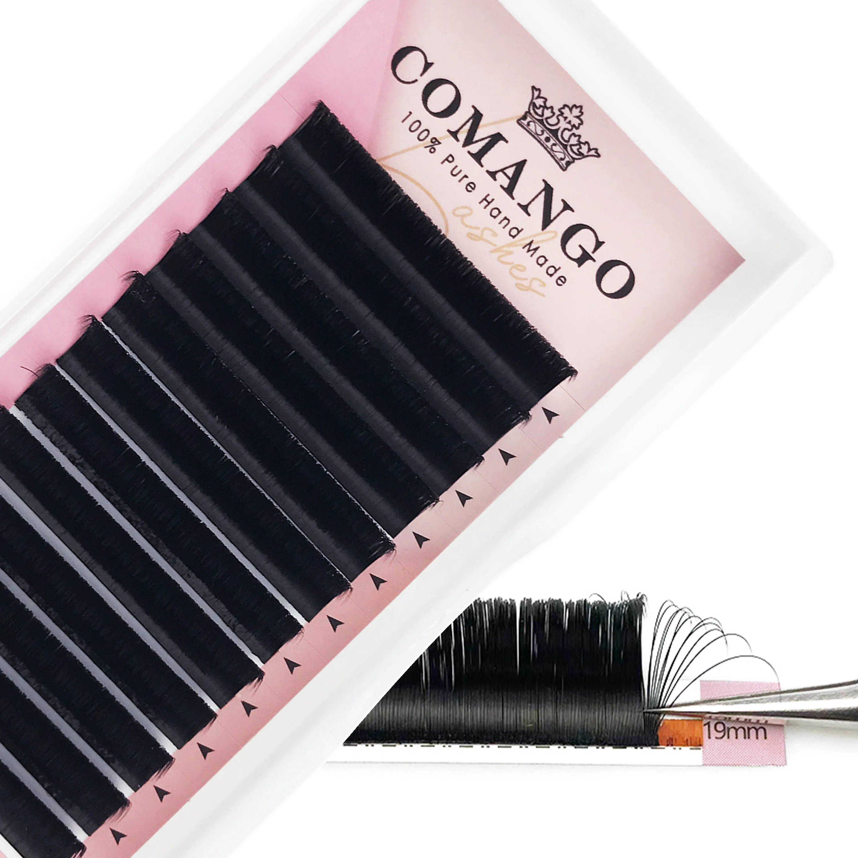 Custom 72trays ombre easy fan lashes with logo 4
